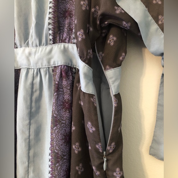 Free People Santa Cruz Mini Dress Kimono Sleeve Festival Boho Hippie - Picture 4 of 8